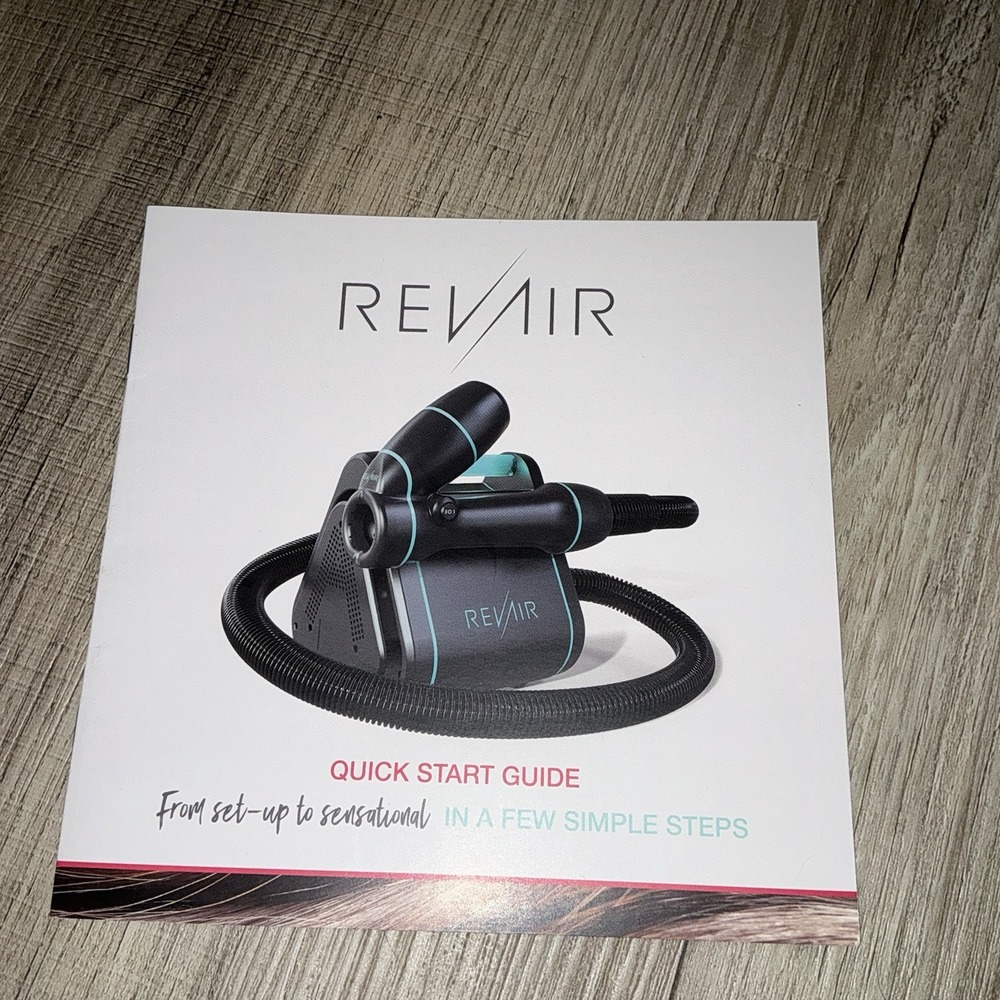 RevAir Reverse-Air Hair Dryer Rev Air REV2 Black Teal RA90001 - Picture 6 of 7